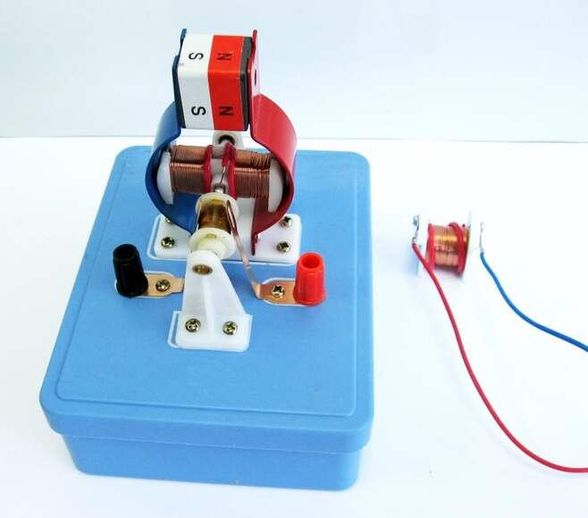 Модель электродвигателя лабораторная разборная с постоянными магнитами и электромагнитами (можно исп