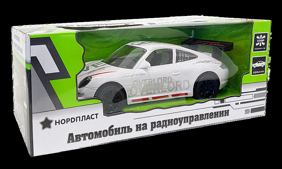 Автомобиль РУ НОРДПЛАСТ арт.9/0016, свет.фары, 1:16, белый