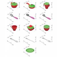 Набор кухонной посудки БАРБИ (15 предметов в пакете)