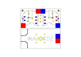 Ресурсный набор: соревновательное поле с элементами MakeX 2019 City Guardian Arena Expansion Kit for